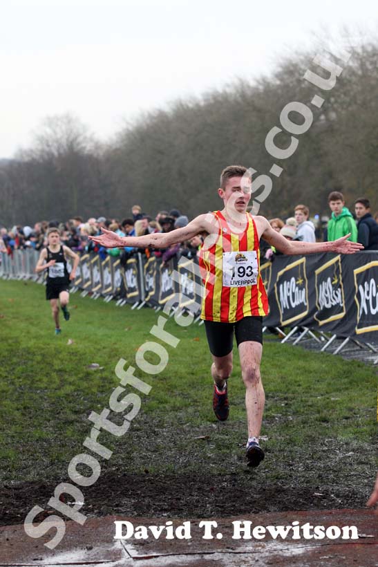 Ashley Waterson 2nd in under-15s boys,  2012 McCain Liverpool Cross Challenge.